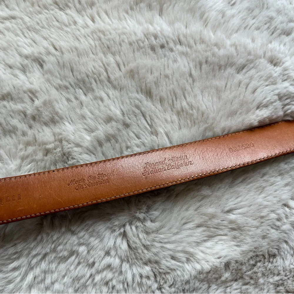 Martin Dingman Belt Lizard Grained Italian Calfskin Handmade US 021620 Sz 44